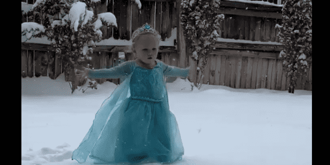 little-girl-1singing-frozen-snow-video